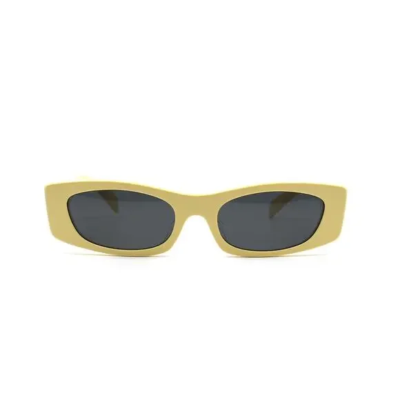 NEW CELINE CL40245U 39A YELLOW GREY WOMEN'S SUNGLASSES - Picture 2 of 10